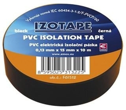 Izolační páska na kabely PVC 15/10 černá