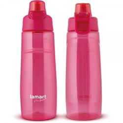 Lamart LT4063 Sportovní láhev 0,7 l LOCK, růžová