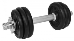 LifeFit Činka nakládací jednoruční 10 kg, 30mm tyč/6x kotouč