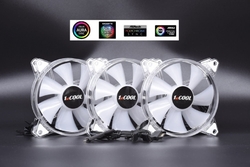 1stCOOL KIT AURA EVO CRYSTAL ARGB 3x CRYSTAL White ventilátor + ARGB Nano řadič