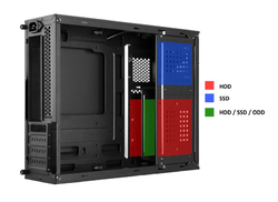 1stCOOL SFF case COMPACT 1, AU, USB3.0, USB-C, Card Reader, fan