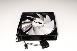 1stCOOL SILENT 12CM FAN Black/White