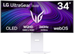 34" LG monitor UltraGear 34GX90SA-W s webO, prohnutý