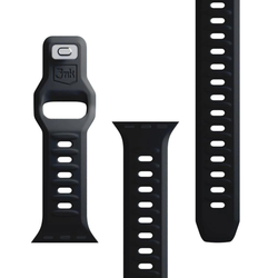 3mk Silicone Watch Strap pro Apple 42/44/45/49 mm Black