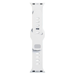 3mk Silicone Watch Strap pro Apple 42/44/45/49 mm White