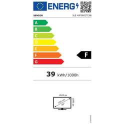 40" Sencor SLE 40FS802TCSB 