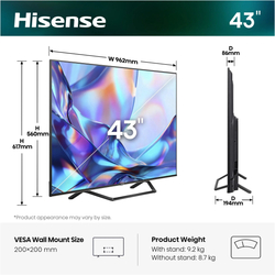 43" HISENSE 43A7S (2026)