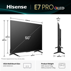 50" HISENSE 50E7Q PRO (2025)