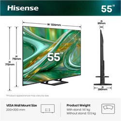 55" HISENSE 55E8S (2026)