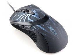 A4tech myš XL-747H, game mouse, 3600dpi, Anti-Vibrate, motiv pavouk modrý, USB