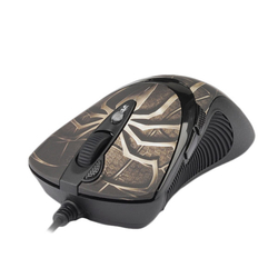 A4tech myš XL-747H, game mouse, 3600dpi, Anti-Vibrate, USB, motiv pavouk hnědý