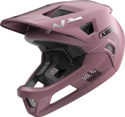 Abus YouDrop FF blush red vel.S (48-55) / celoobličejová helma