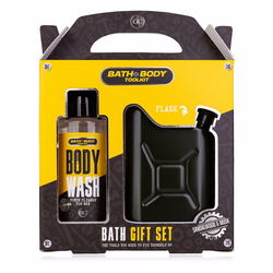 ACCENTRA SET koupelový BATH and BODY TOOLKIT v dárkovém balení s nerez placatkou (115ml)