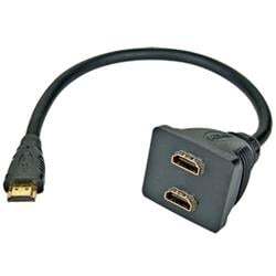 Adapter HDMI rozdvojka M - 2x F konektory