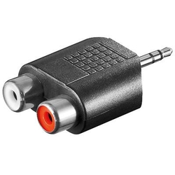 Adaptér stereojack 3.5 - 2x cinch M/F