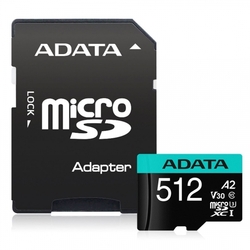 ADATA Premier Pro microSDXC 512GB Class 10 UHS-I U3 100/80MB/s + SD adaptér