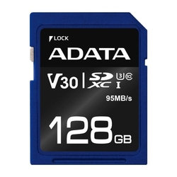 ADATA SDXC karta 128GB Premier Pro UHS-I U3 Class10 V30S 95/60MB/s