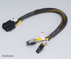 AKASA kabel prodloužení napájení ATX12V 8pin 30cm