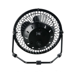 AKASA stolní ventilátor USB Mini fan 4", černý