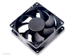 AKASA ventilátor DFS802512L 8cm, černý