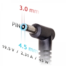 Akyga Nabíječka na notebook 19.5V/2.31A 45W 4.5x3.0 mm + pin  DELL 1.2m
