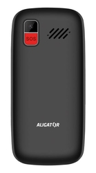 ALIGATOR A770 Senior černý + stolní nabíječka