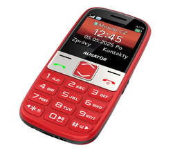 ALIGATOR A775 Senior červený + stolní nabíječka