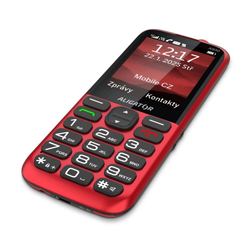 ALIGATOR A930 GPS 4G Senior červený + nabíjecí stojánek