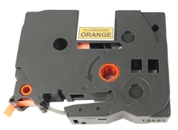 Allprint pro Brother TZE-B31, 12mm x 5m, černý tisk / signálně oranžový podklad  