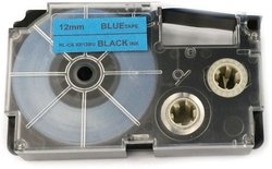 Allprint pro Casio XR-12BU1, 12mm x 8m, černý tisk / modrý podklad  