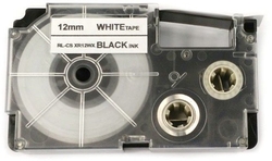 Allprint pro Casio XR-12WE1, 12mm x 8m, černý tisk / bílý podklad  