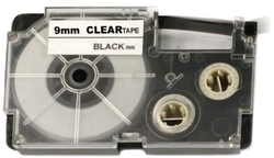 Allprint pro Casio, XR-9X1, 9mm x 8m, černý tisk / průhledný podklad  