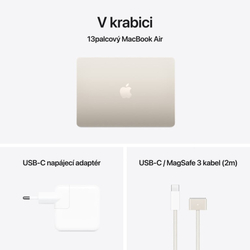 Apple MacBook Air 13,M4 chip 10-core CPU/10-core GPU,16GB,512GB SSD - Starlight