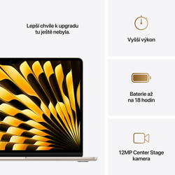 Apple MacBook Air 13,M4 chip 10-core CPU/10-core GPU,24GB,512GB SSD - Starlight