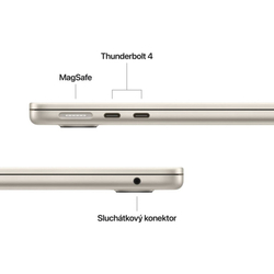 Apple MacBook Air 13,M4 chip 10-core CPU/8-core GPU,16GB,256GB SSD - Starlight