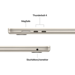 Apple MacBook Air 15,M4 chip 10-core CPU/10-core GPU,16GB,256GB SSD - Starlight