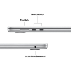 Apple MacBook Air 15,M4 chip 10-core CPU/10-core GPU,16GB,512GB SSD - Silver