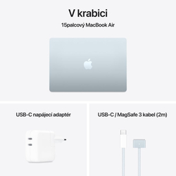 Apple MacBook Air 15,M4 chip 10-core CPU/10-core GPU,24GB,512GB SSD - Sky Blue