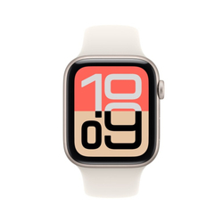 Apple Watch SE 3 GPS 40mm Starlight Aluminium Case with Starlight Sport Band - S/M