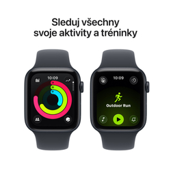 Apple Watch SE 3 GPS + Cellular 44mm Midnight Aluminium Case with Midnight Sport Band - S/M