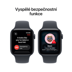 Apple Watch SE 3 GPS + Cellular 44mm Midnight Aluminium Case with Midnight Sport Band - S/M