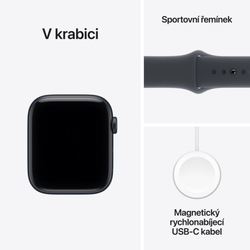 Apple Watch SE 3 GPS + Cellular 44mm Midnight Aluminium Case with Midnight Sport Band - S/M