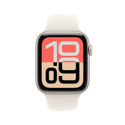 Apple Watch SE 3 GPS + Cellular 44mm Starlight Aluminium Case with Starlight Sport Band - M/L