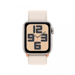 Apple Watch SE 40mm Hvězdně bílý hliník s hvězdně bílým provlékacím sportovním řemínkem