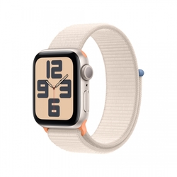 Apple Watch SE 40mm Hvězdně bílý hliník s hvězdně bílým provlékacím sportovním řemínkem