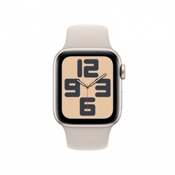 Apple Watch SE 40mm Hvězdně bílý hliník s hvězdně bílým sportovním řemínkem - M/L