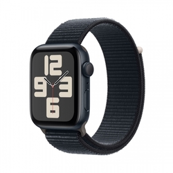 Apple Watch SE 40mm Temně inkoustový hliník s temně inkoustovým provlékacím sportovním řemínkem