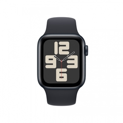 Apple Watch SE 40mm Temně inkoustový hliník s temně inkoustovým sportovním řemínkem - M/L