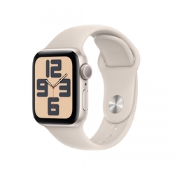 Apple Watch SE Cellular 40mm Hvězdně bílý hliník s hvězdně bílým sportovním řemínkem - M/L