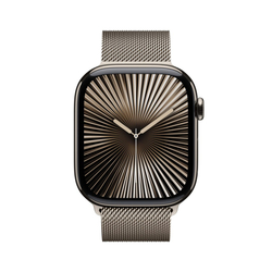 Apple Watch Series 10 GPS + Cellular 42mm Natural Titanium Case with Natural Milanese Loop (MWXF3QC/A)